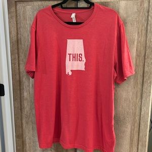 BOGO This is Alabama AL 2XL red white state t-shirt
